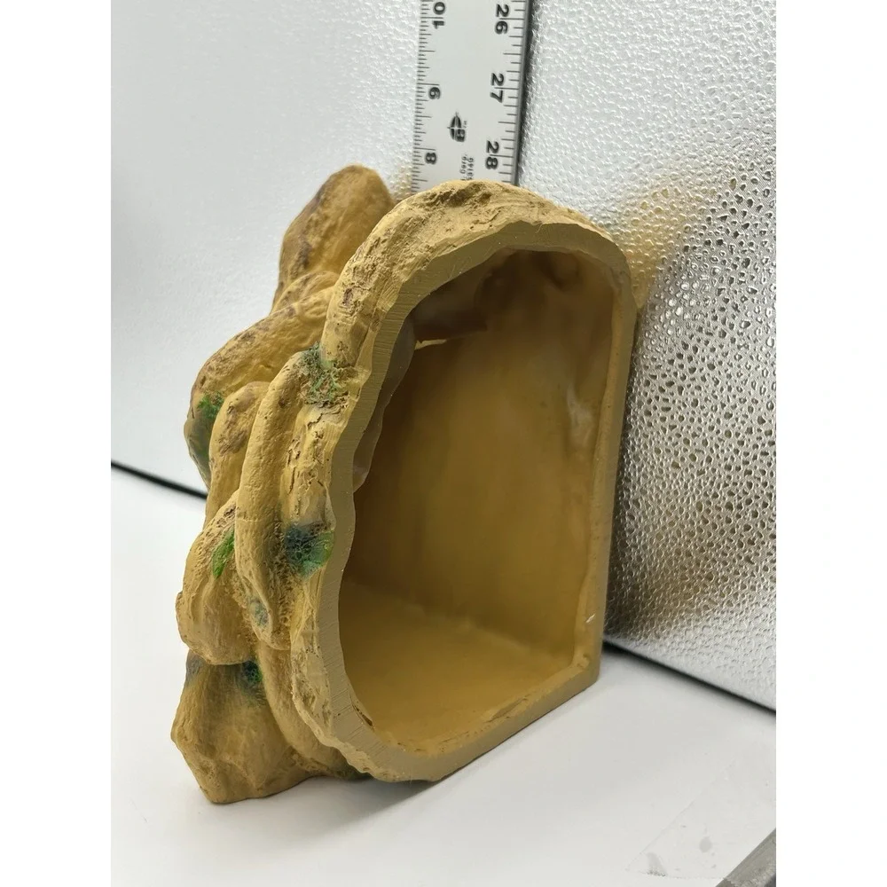 Borlech Reptile Tank Hideouts Cave Habitat Decor Aquarium Terrarium Faux‎ Rock
